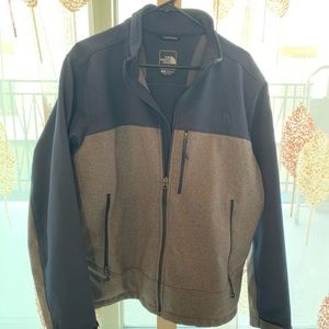 north face navy blue/ grey jacket